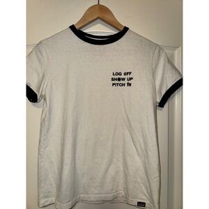 Patagonia Women's CTA Ringer Responsibili-Tee in Birch White size‎ small